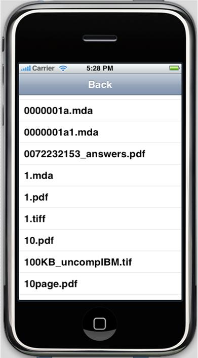 Repository on iPhone